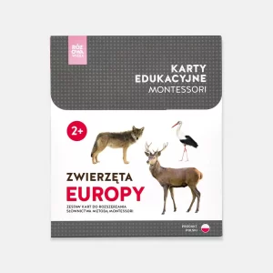 Zwierzęta Europy, karty edukacyjne Montessori
