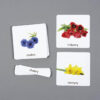 Kwiaty karty edukacyjne Montessori